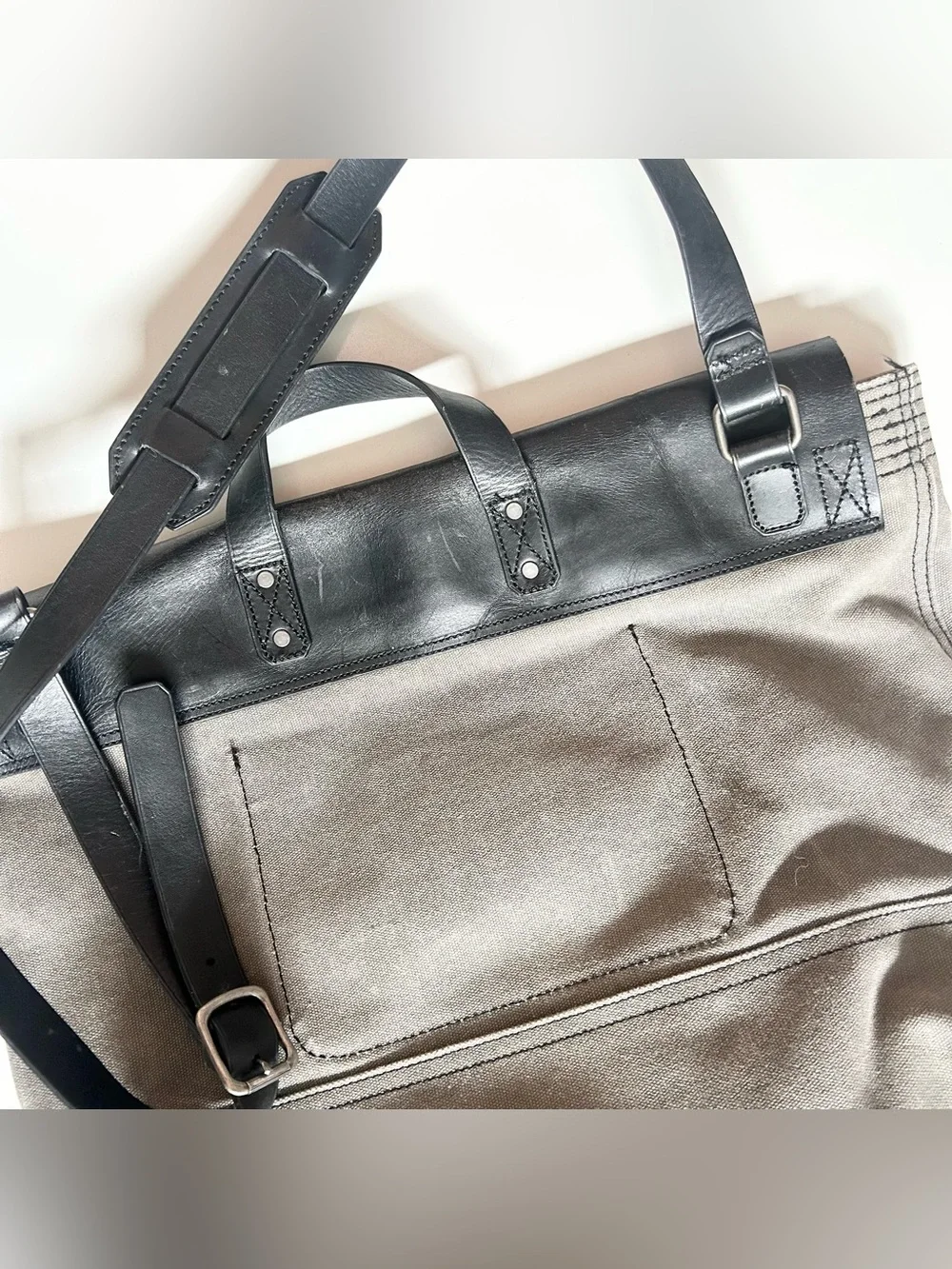 Banana Republic Vintage Style Messenger Bag Tote